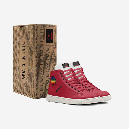 EAZI ECO VINTAGE HIGH-TOP UNISEX SNEAKERS - THE PEACE LOVER